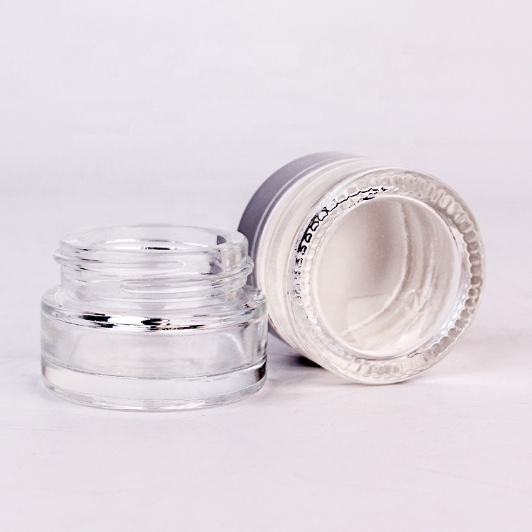 Customize empty 10ml cosmetics cream glass jar container with lid