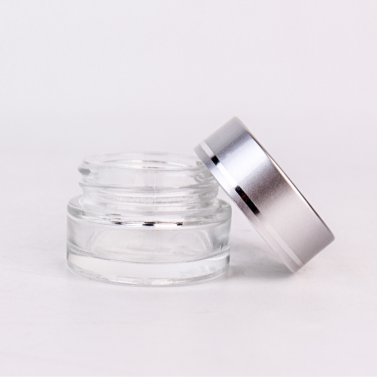 Customize empty 10ml cosmetics cream glass jar container with lid