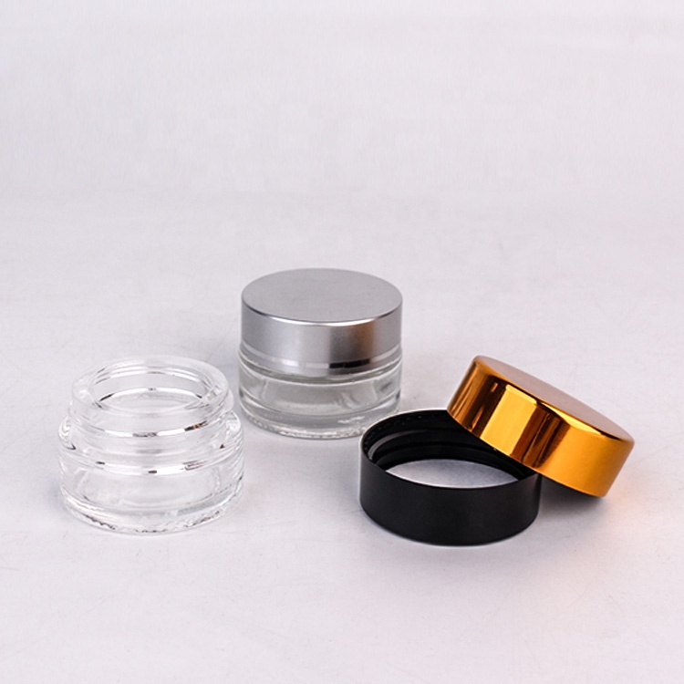 Customize empty 10ml cosmetics cream glass jar container with lid