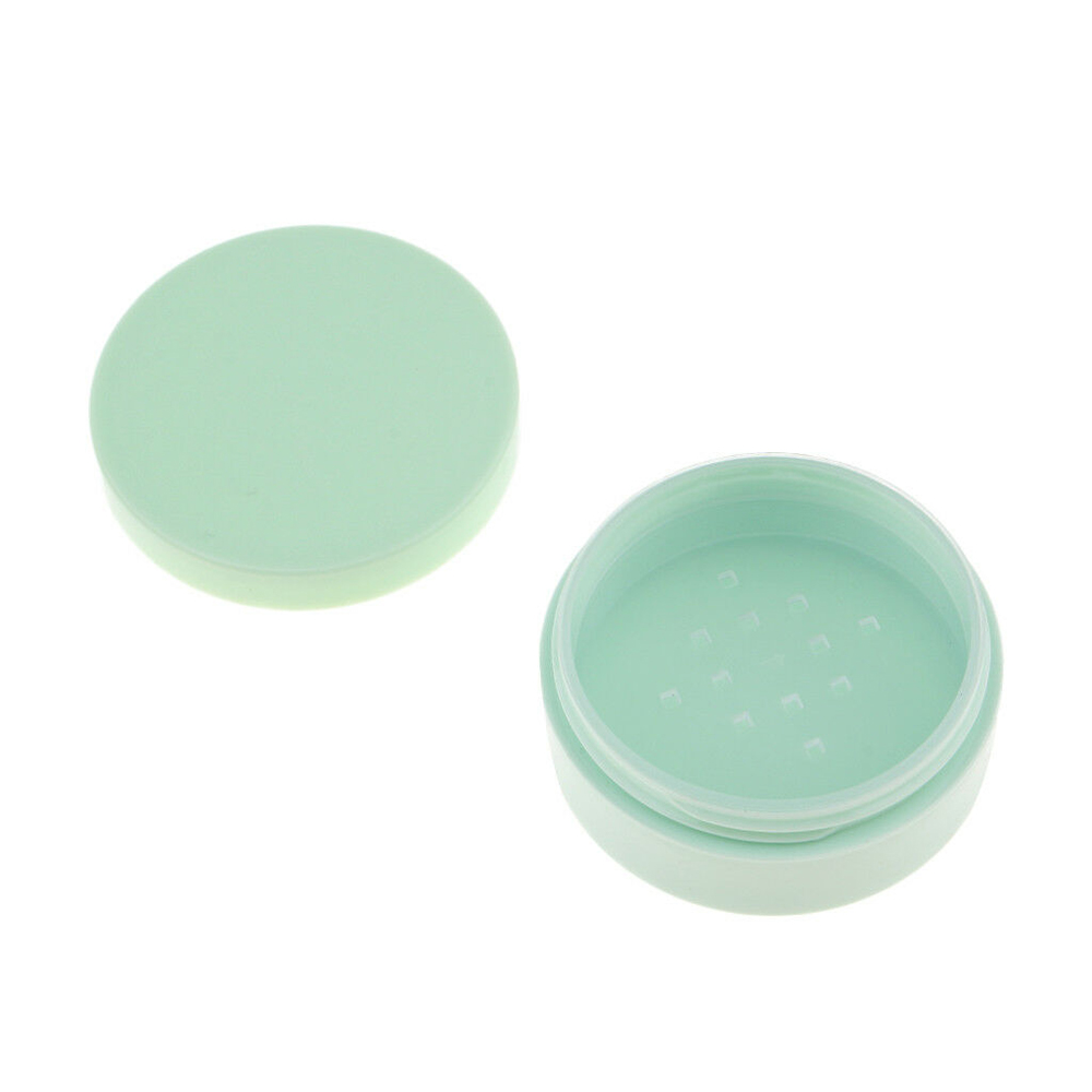 Customize label 5g makeup face powder loose setting powder jar with mesh sifter