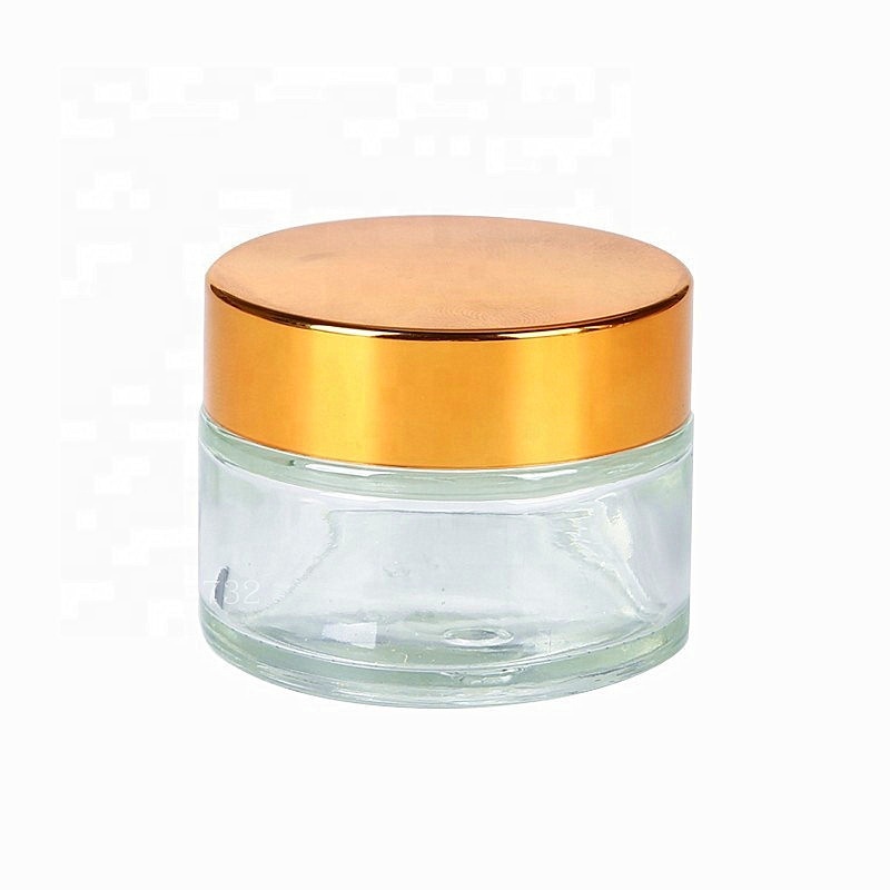 Customize luxury organic cosmetic screw on jar unique skincare container jar