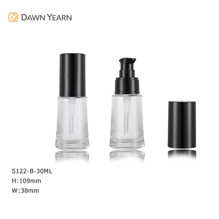 Customize shape pump bottle serum liquid foundation makeup packaging cosmetics