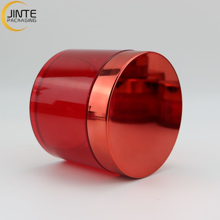 Customized 0.5oz 1oz 2oz 4oz 5oz 6oz 8oz Luxury Red Empty Cosmetic Plastic PETG Skincare Jars