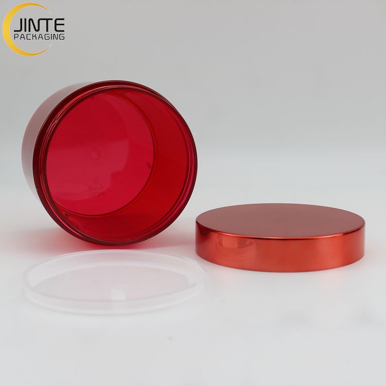 Customized 0.5oz 1oz 2oz 4oz 5oz 6oz 8oz Luxury Red Empty Cosmetic Plastic PETG Skincare Jars