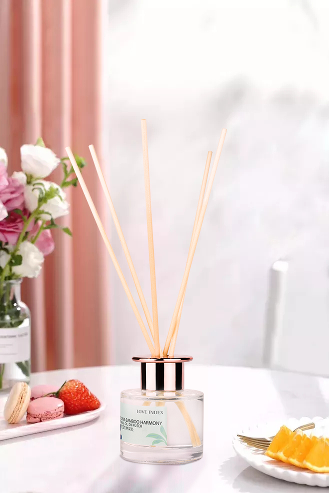 Customized 100ml Clear Empty Reed Diffuser Set, Oil Diffuser & Reed Diffuser Sticks for Home Decor & Office