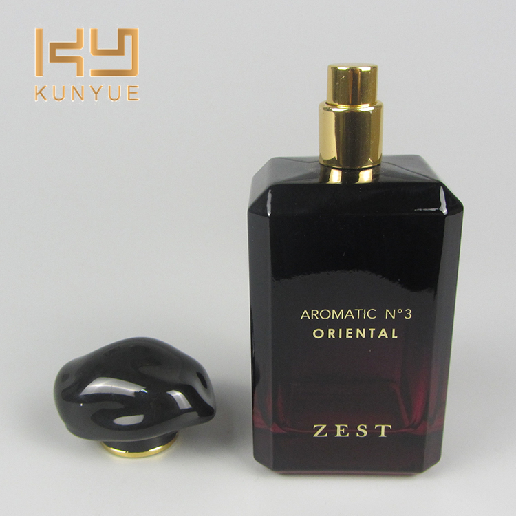 Customized 100ml Empty Glass Perfume White Spray Bottles