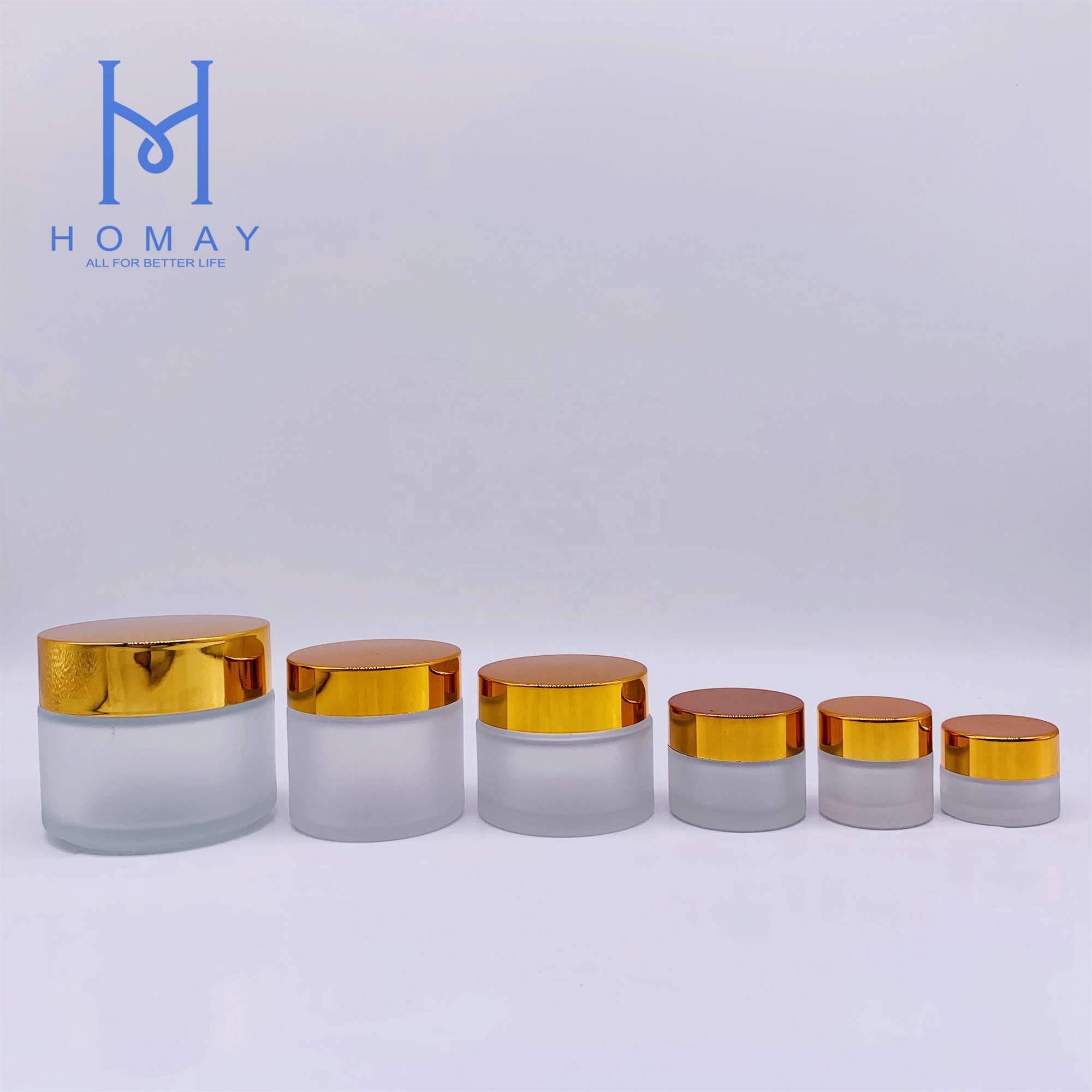 Customized 100ml glass cosmetic cream glass jar for personal care
