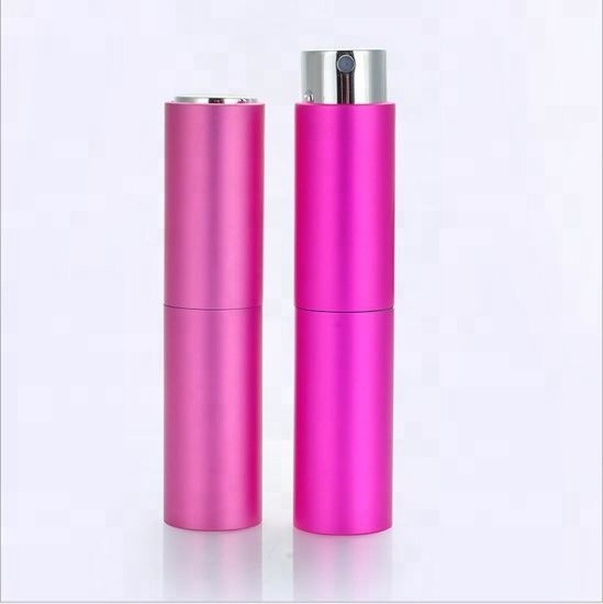 Customized 10ml 20ml Aluminum Twist Atomizer Spray Bottle Glass For Perfume