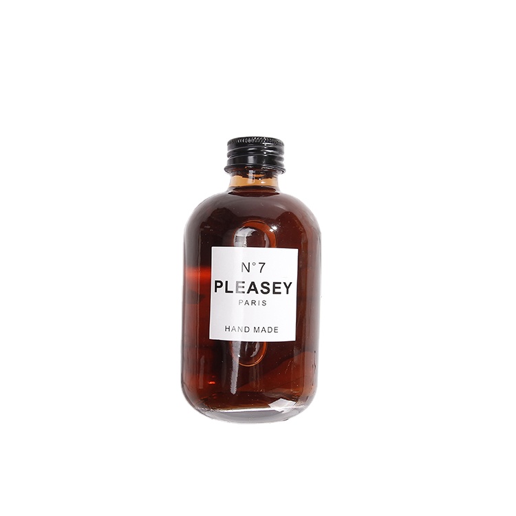 Customized 250ml 500ml Soda Beverage Container Empty Round Fresh Juice Glass Bottle With Screw Lid