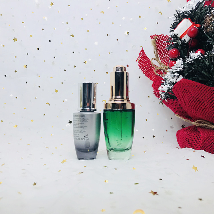 Customized 30ml 1 Fl Oz Matte Flat Shoulder Cosmetic Packaging Clear Frosted Liquid Foundation Bottle Glass Dropper Bottle Jz