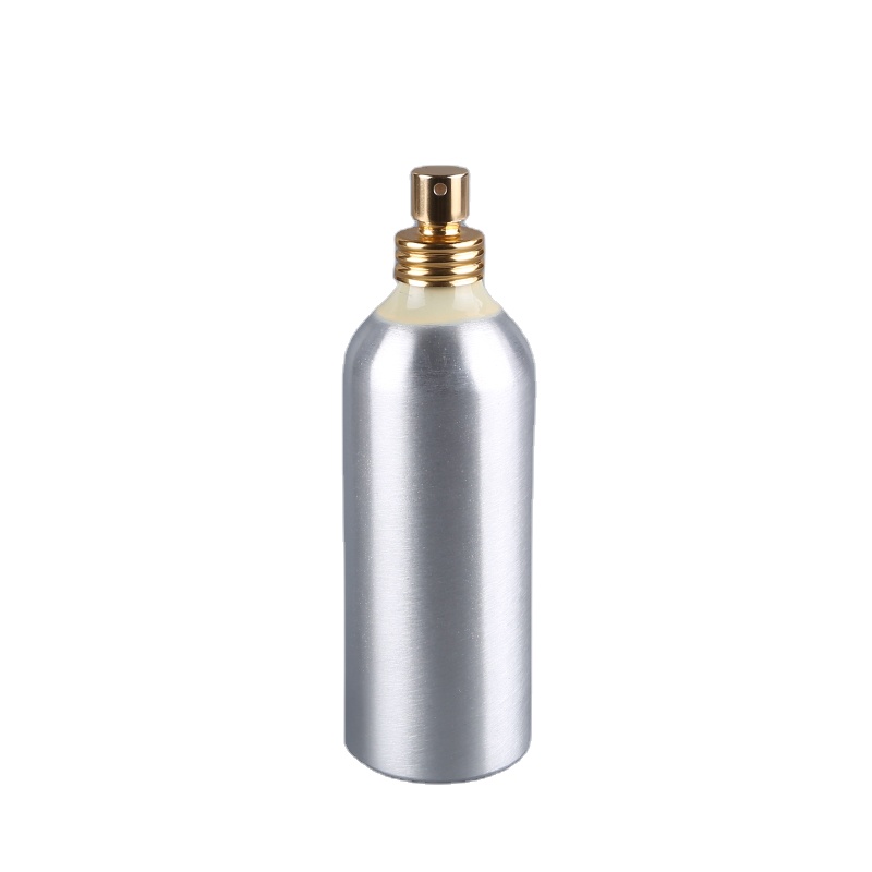Customized 30ml 50ml 60ml 100ml spray cosmetic aluminium perfume bottle with pump
