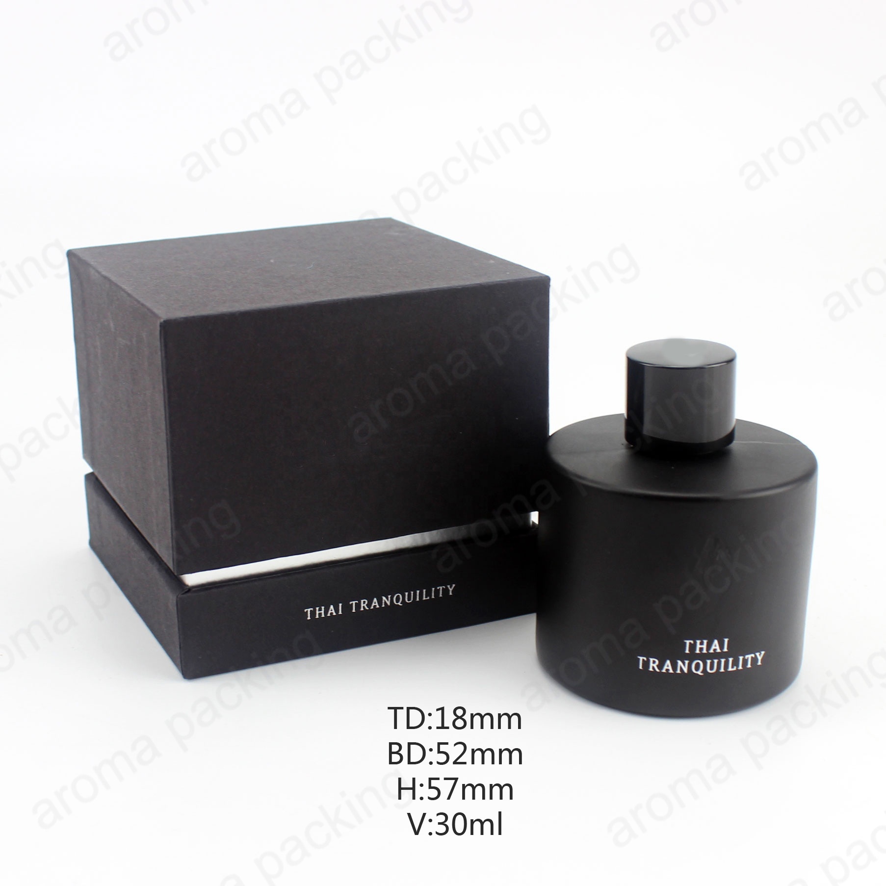 Customized 30ml perfume bottle fragrance oil diffuser bottle with packaging box