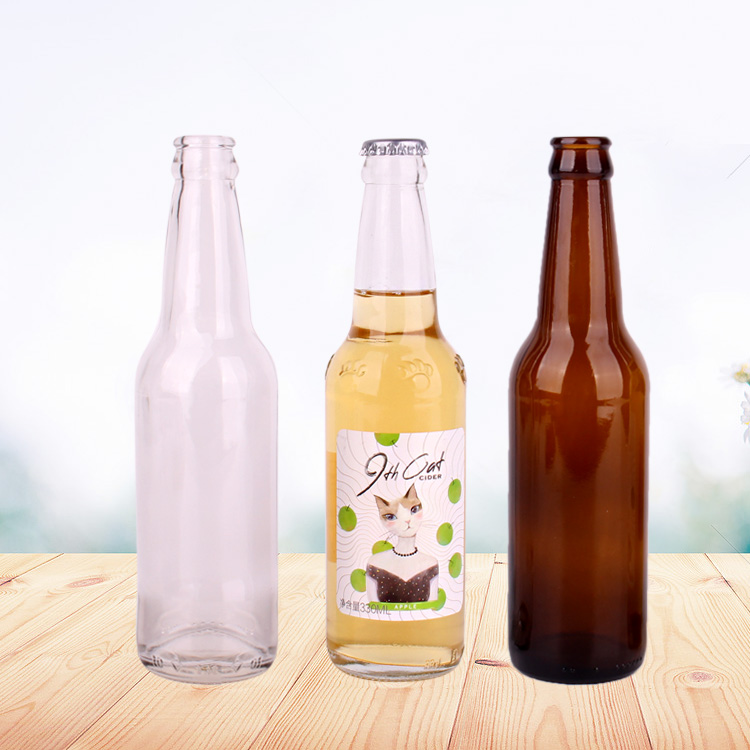 Customized  330ml beer bottle beer glass bottle