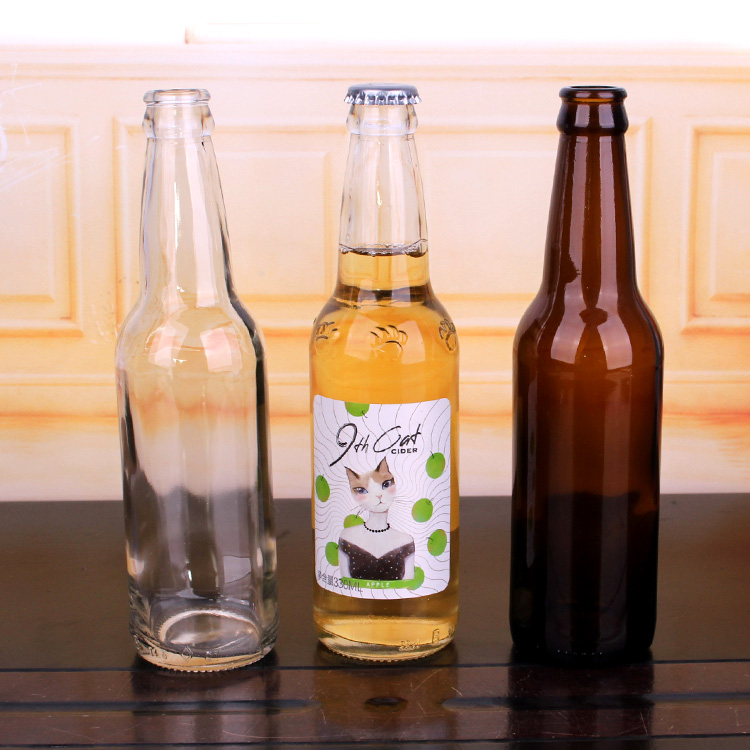 Customized 330ml beer bottle beer glass bottle
