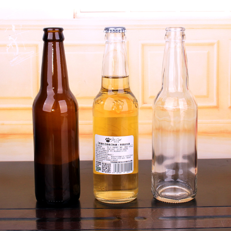 Customized 330ml beer bottle beer glass bottle