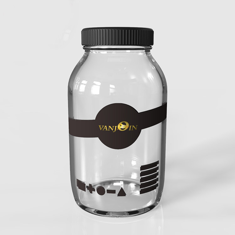 Customized 340ml Wholesale Transparent Storage Honey Food Screw Lid Glass Mason Jam Jar