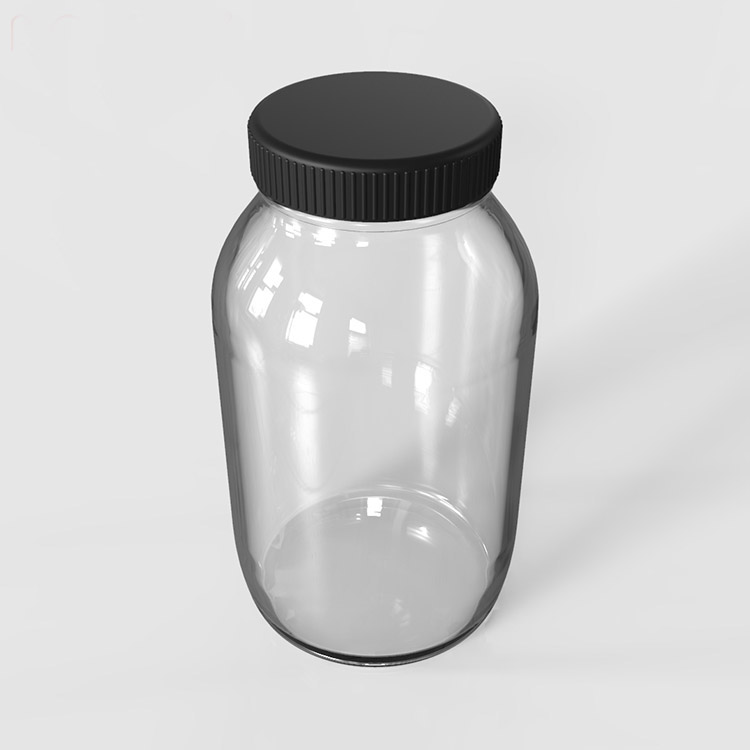 Customized 340ml Wholesale Transparent Storage Honey Food Screw Lid Glass Mason Jam Jar