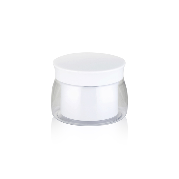 Customized 50Ml Round Cosmetic Face Empty Plastic Pet Skin Care Cream Jars