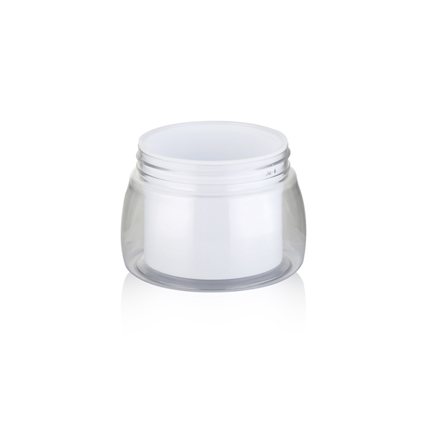 Customized 50Ml Round Cosmetic Face Empty Plastic Pet Skin Care Cream Jars