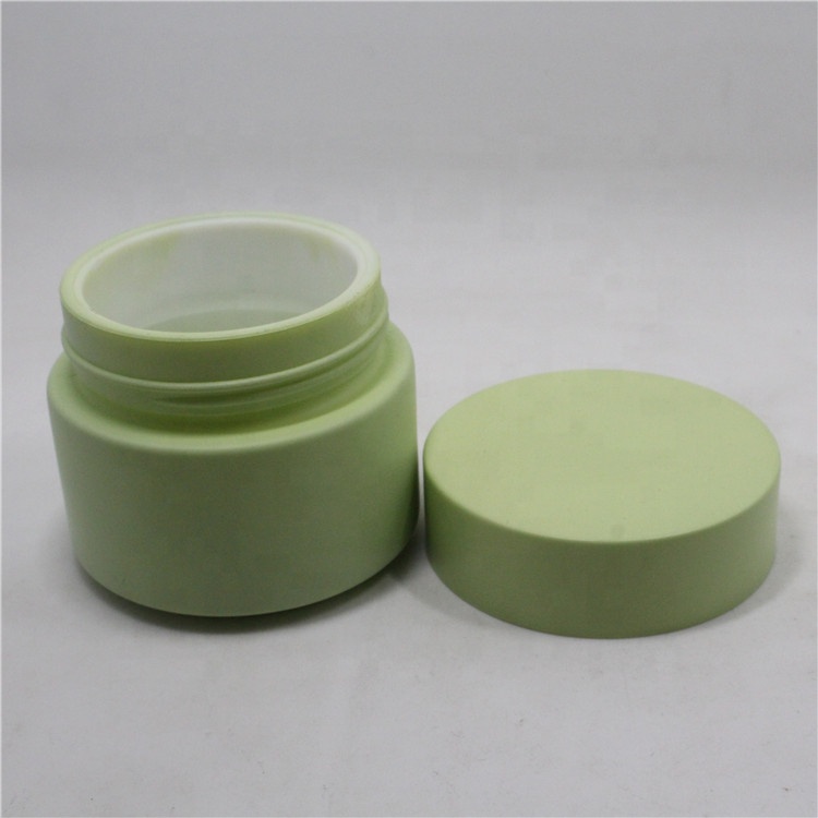 Customized 50g Empty cosmetic opal porcelain glass jar Eye Cream Emulsion Cream Container