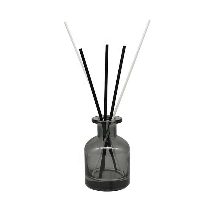 Customized 50ml 150ml 250ml Matt Black Glass Reed Diffuser Bottle