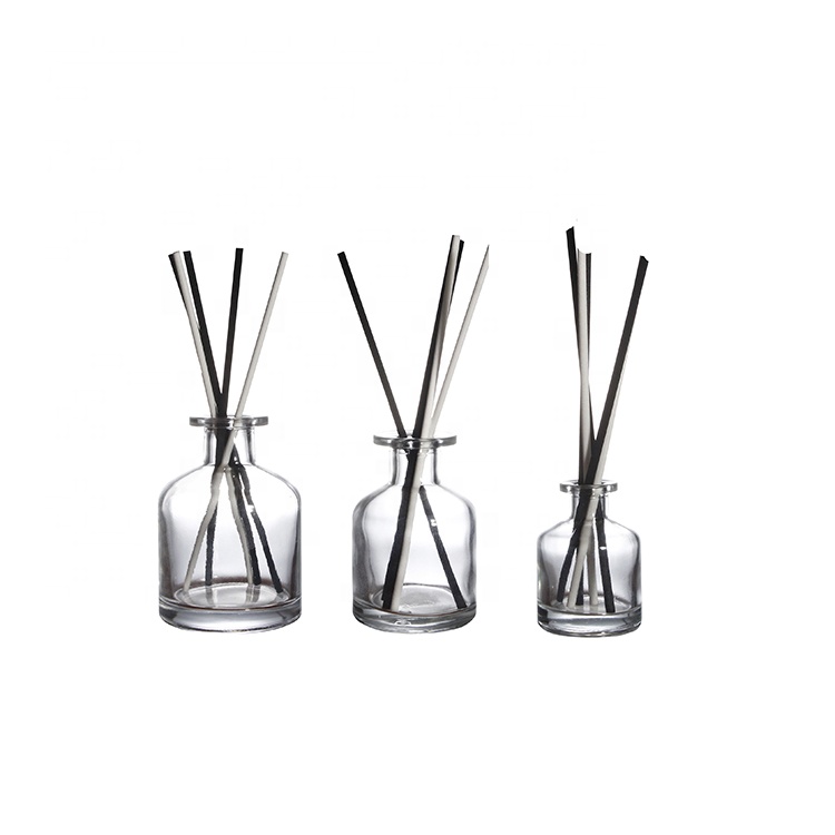 Customized 50ml 150ml 250ml Matt Black Glass Reed Diffuser Bottle