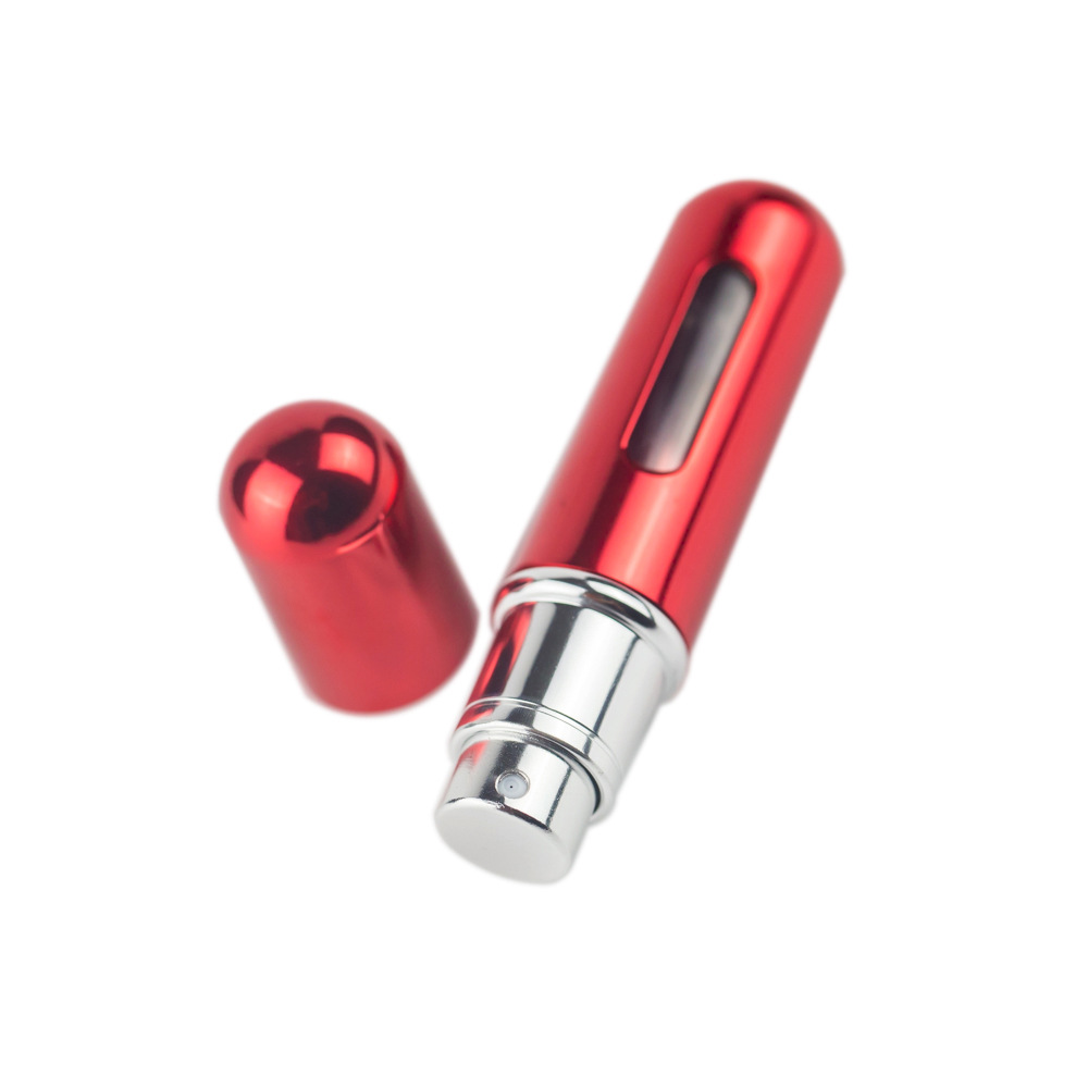 Customized 5ml 8ml aluminum perfume spray refill empty bottle bottom fill perfume bottle