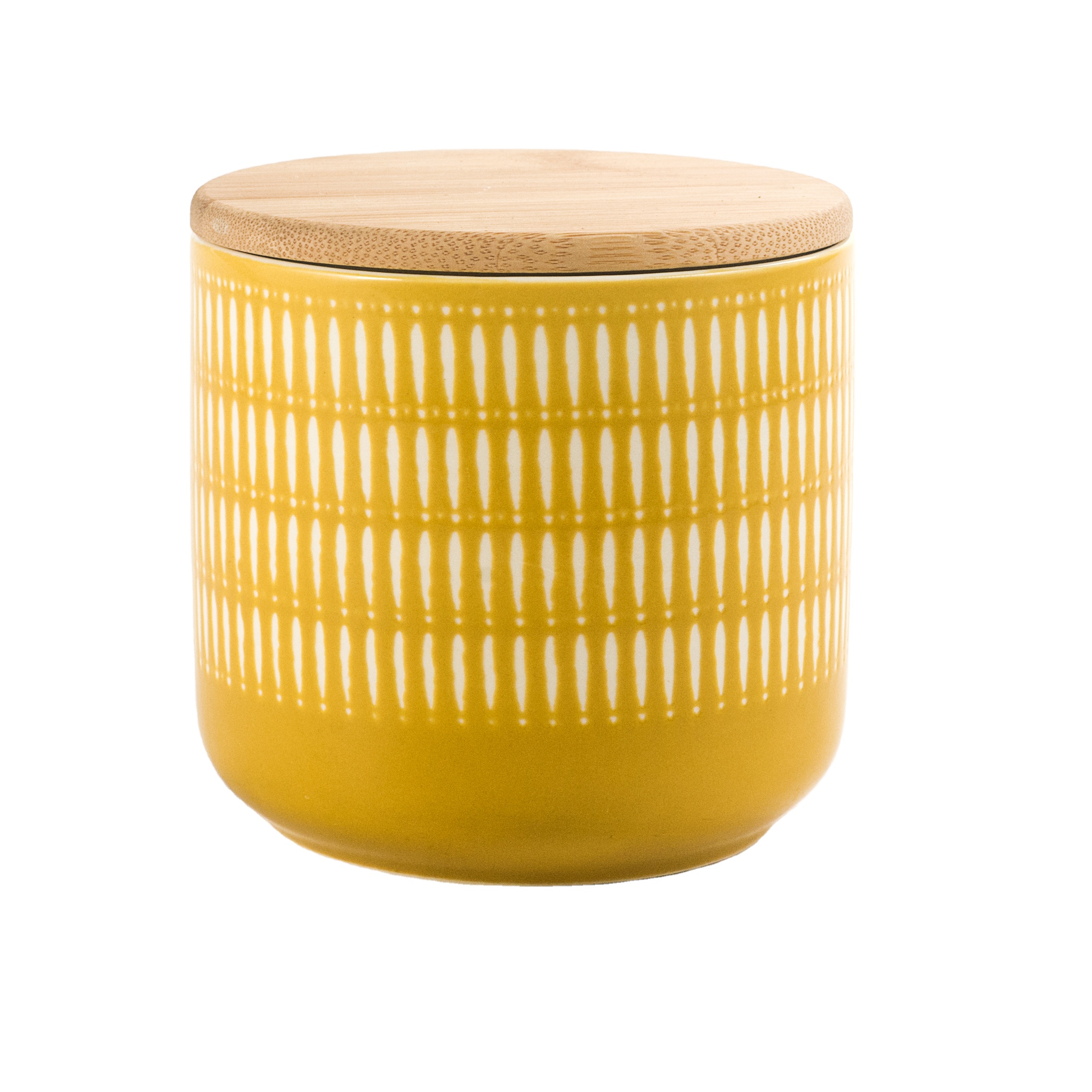 Customized 800ML Plain Tea Coffee Canister With Wood Lid Sugar Biscuit Nut Storage airtight jars ceramic pots with custom logo