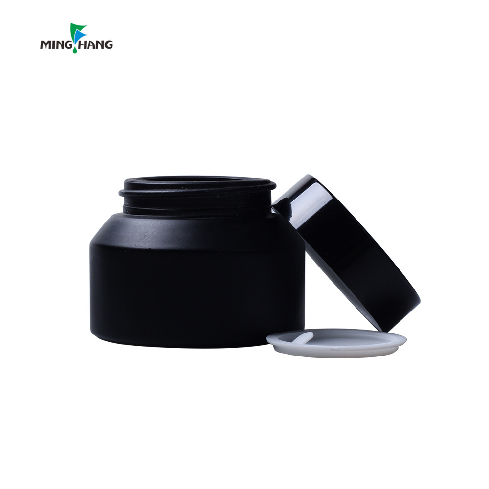 Customized 80ml bottle pp white cream jar with silver edge lid