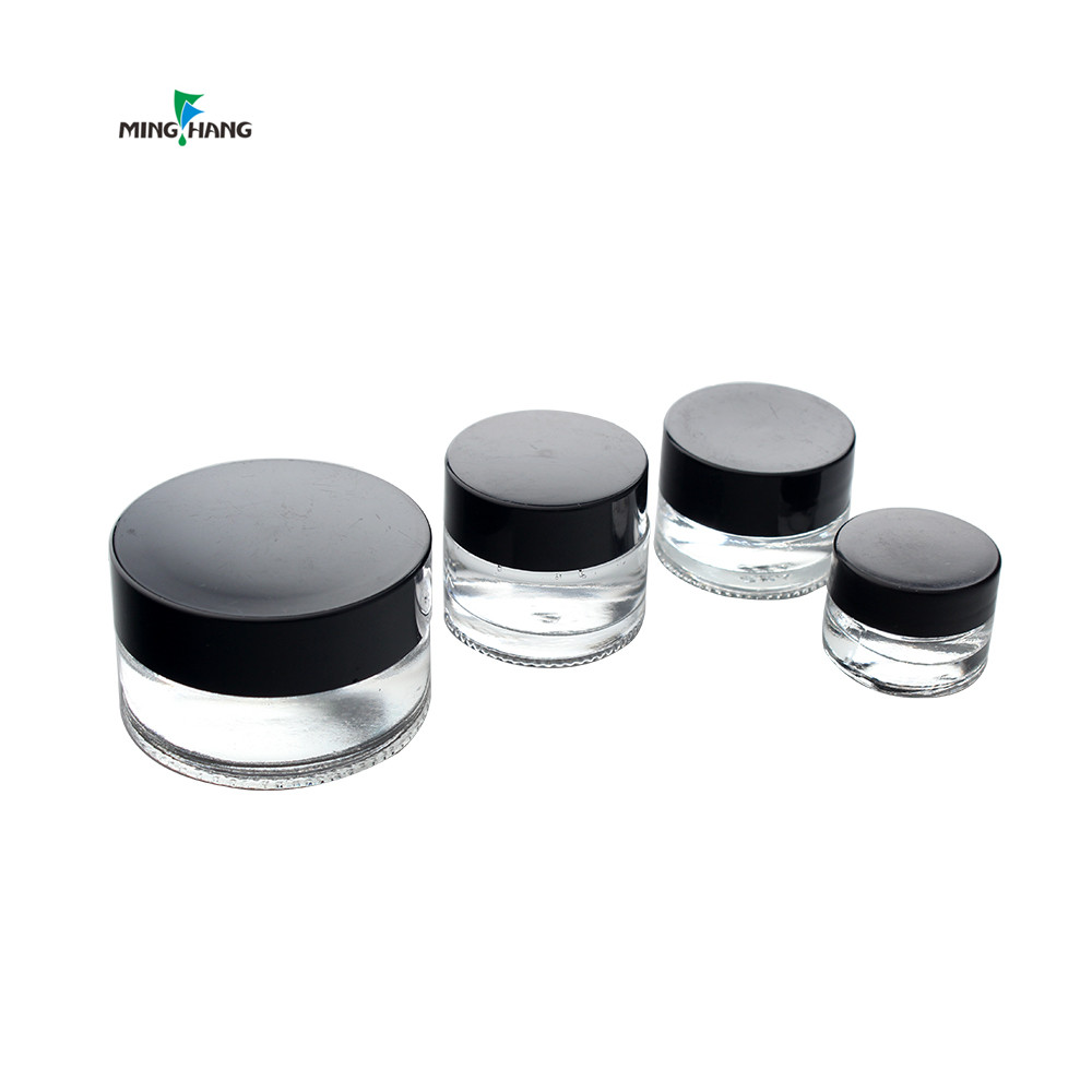 Customized 80ml bottle pp white cream jar with silver edge lid
