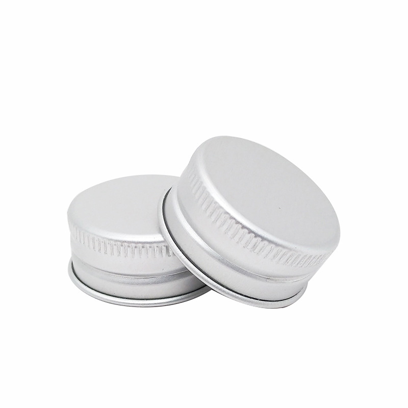 Customized Aluminum Cap Silver Black Metal Lid for Bottles