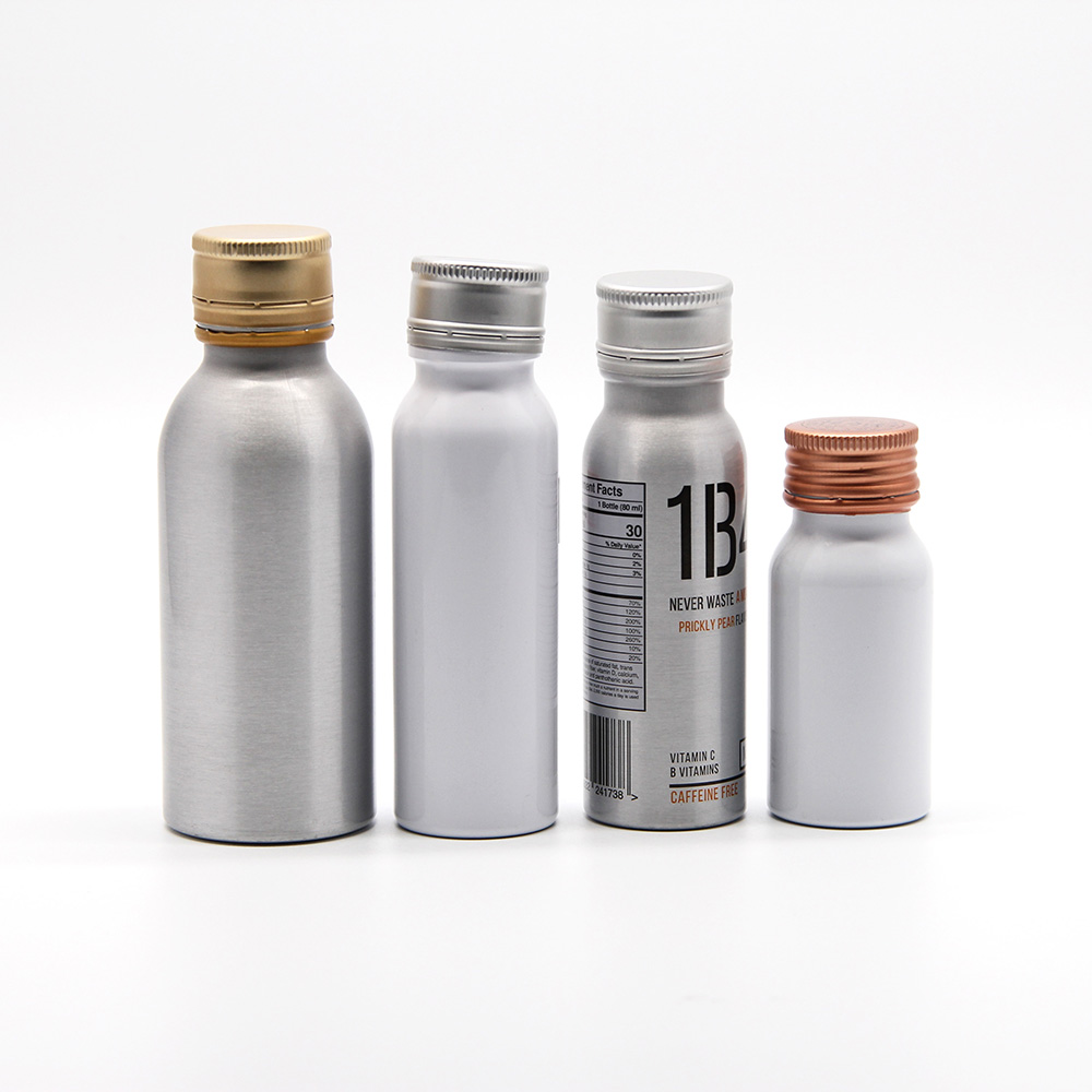 Customized Aluminum small 8oz 12oz 16oz 300 ml fruit juice aluminum energy shot beverage bottle
