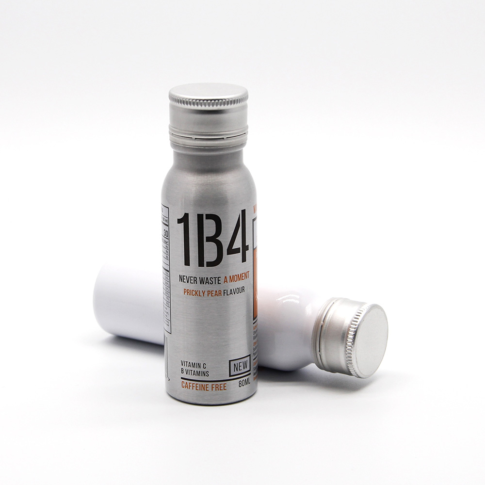 Customized Aluminum small 8oz 12oz 16oz 300 ml fruit juice aluminum energy shot beverage bottle