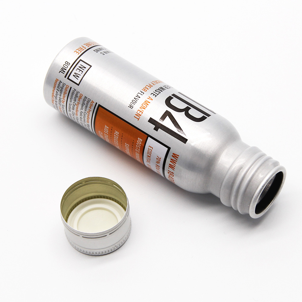 Customized Aluminum small 8oz 12oz 16oz 300 ml fruit juice aluminum energy shot beverage bottle