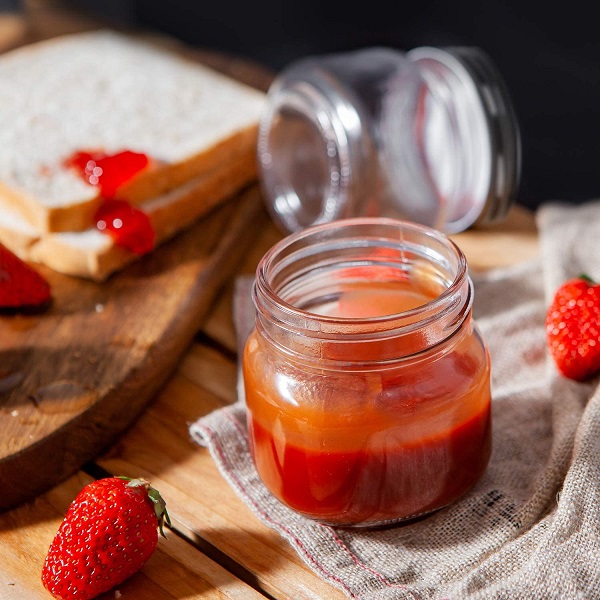 Customized Canning 250ml 8oz food packaging glass mason jar with Regular Lid