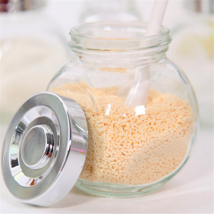 Customized Cheap High Borosilicate Storage Bottle Jar Glass Jar Storage with Wooden Lid