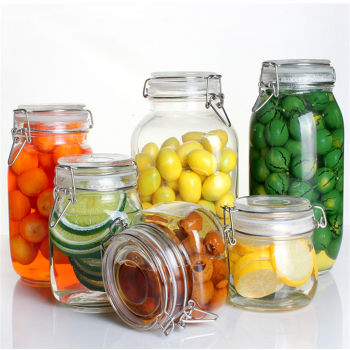 Customized Cheap High Borosilicate Storage Bottle Jar Glass Jar Storage with Wooden Lid