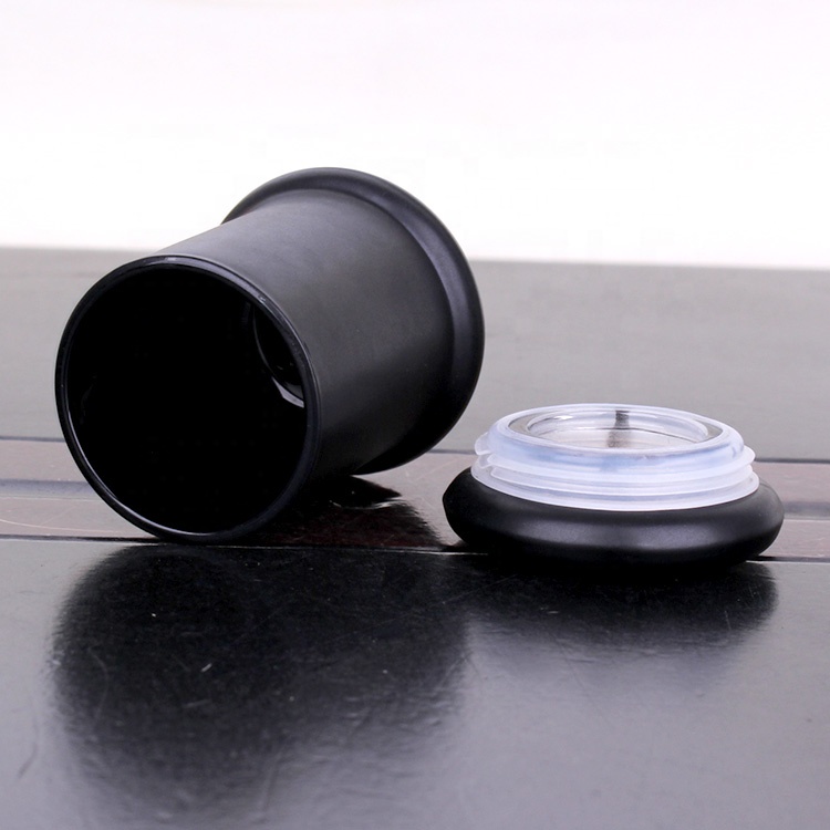 Customized Classic Black Candle Jar With LID