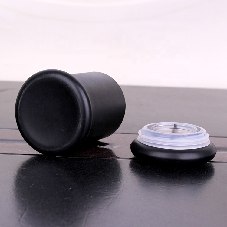 Customized Classic Black Candle Jar With LID