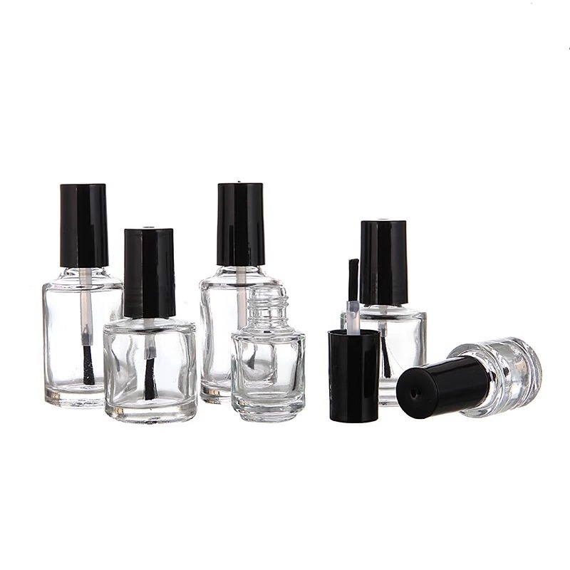 Customized Clear Empty Glass Nail Polish Bottle 5Ml 10Ml 15Ml