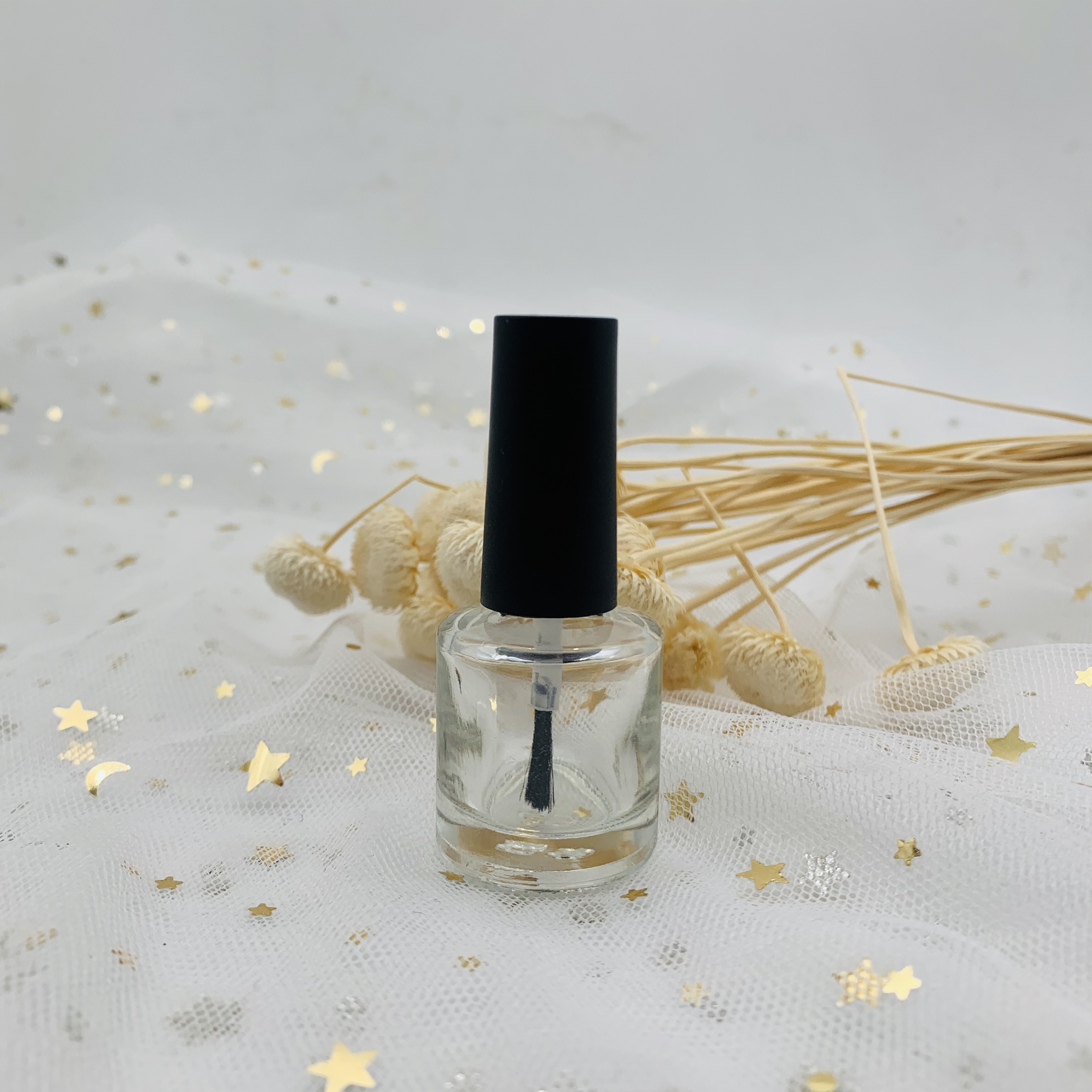 Customized Clear Empty Glass Nail Polish Bottle 5Ml 10Ml 15Ml