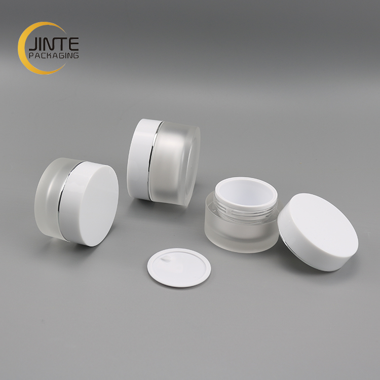 Customized Color Acrylic Cosmetic Container Jars with Acrylic Lid