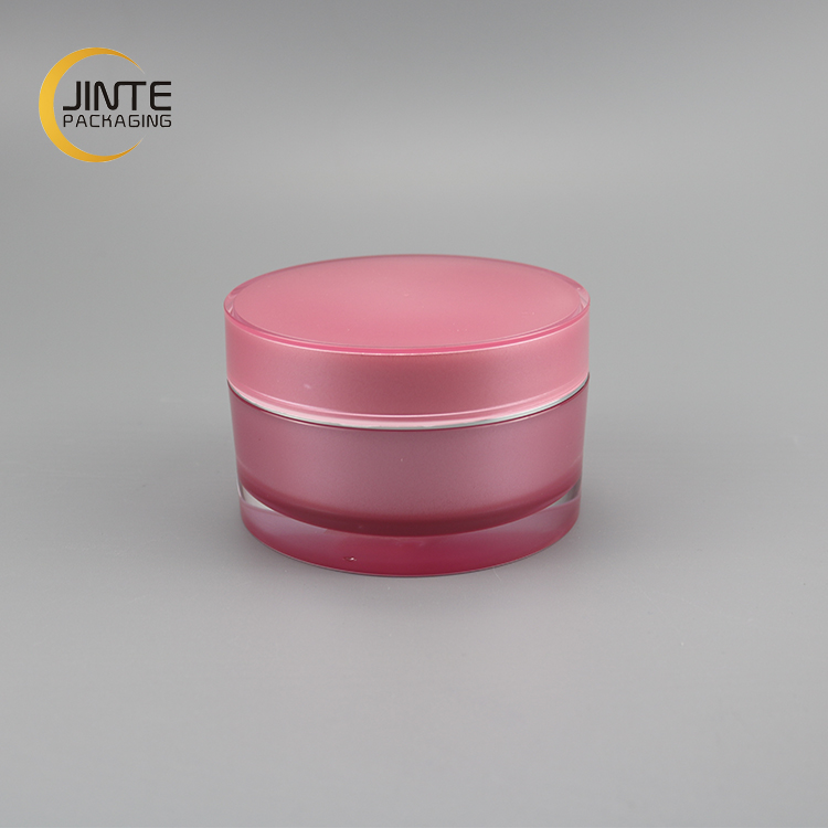 Customized Color Acrylic Cosmetic Container Jars with Acrylic Lid