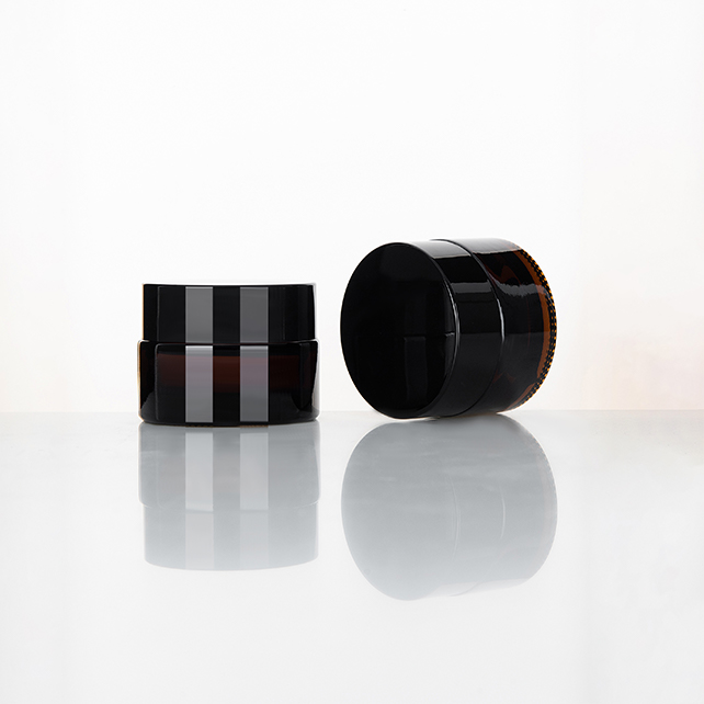 Customized Color Logo Printing Cosmetic Packaging Cream Jar 10Ml 30Ml 50Ml Black Aluminum Container