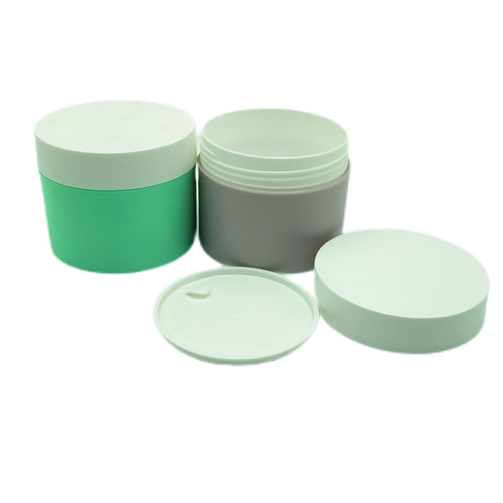 Customized Color Matte White PP Plastic Round 100ml 200ml Cosmetic Cream Jars With Lid