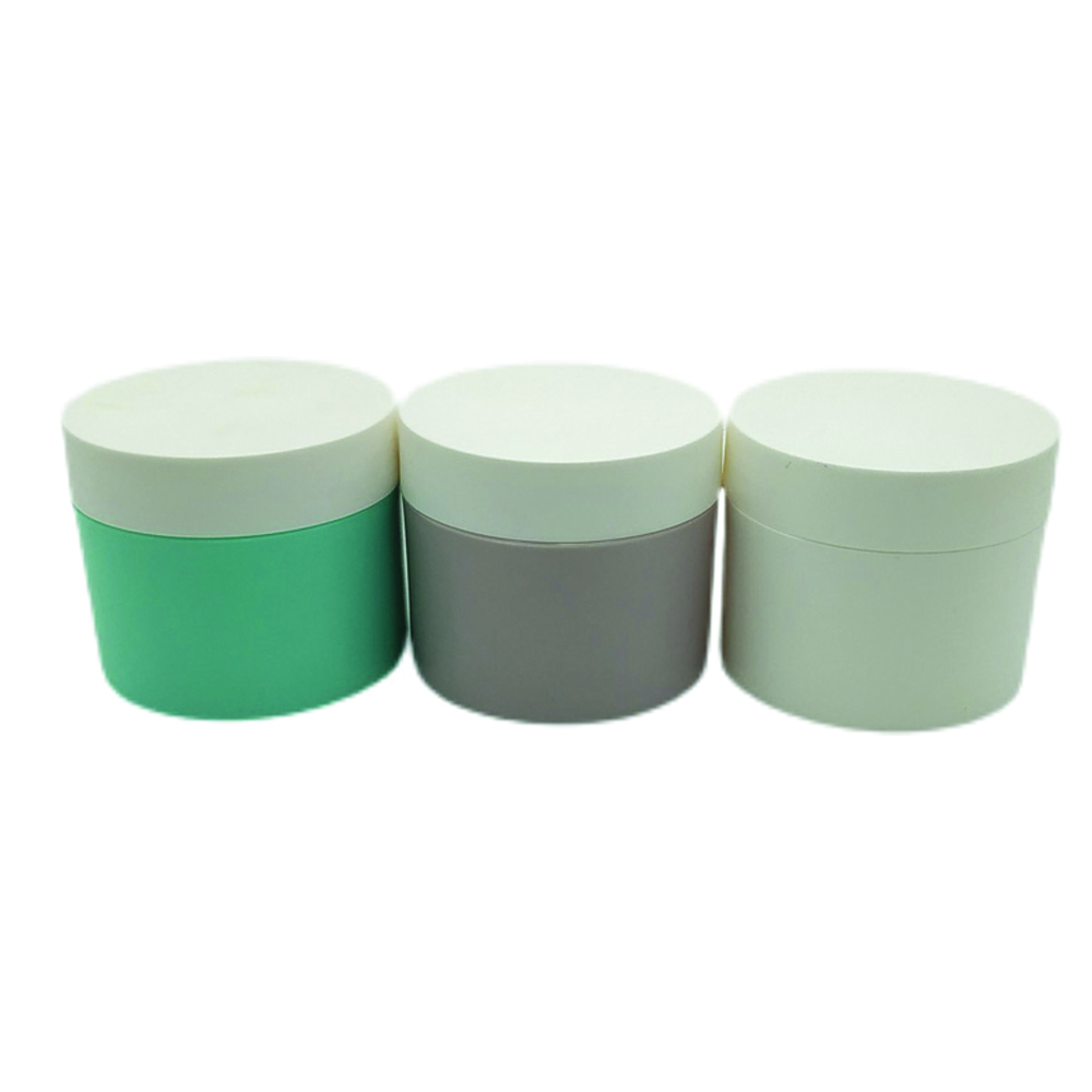 Customized Color Matte White PP Plastic Round 100ml 200ml Cosmetic Cream Jars With Lid
