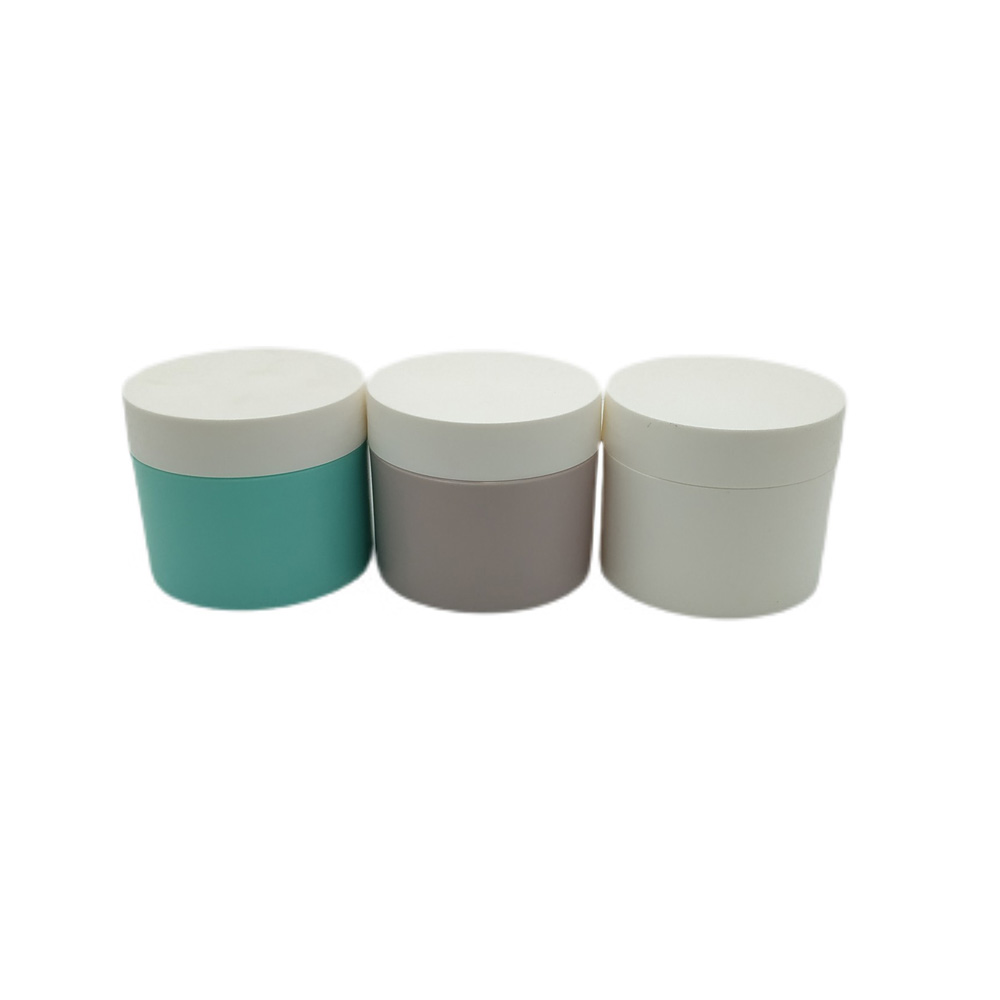 Customized Color Matte White PP Plastic Round 150ml Cream Jar Container  With Lid