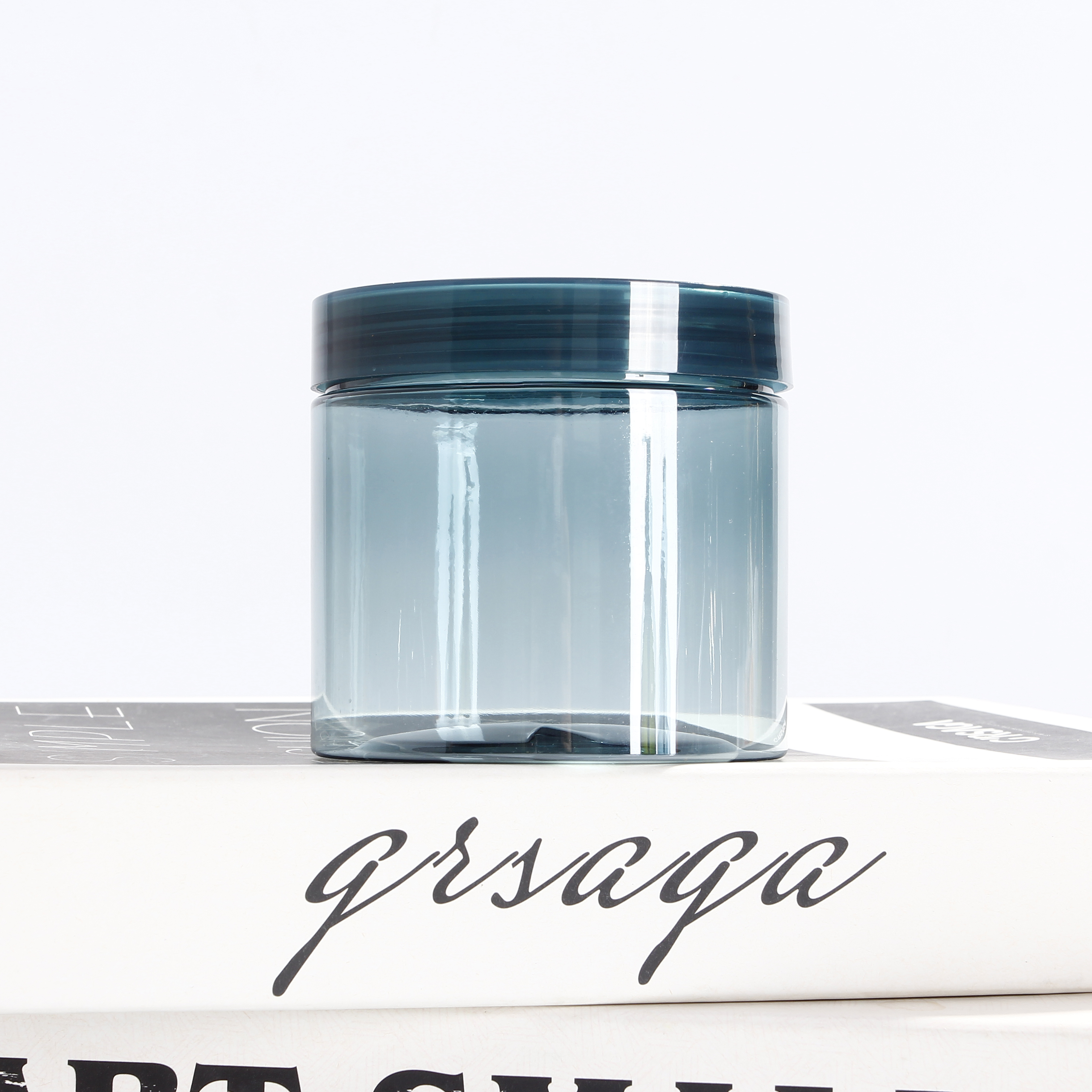 Customized Color PET Plastic cosmetic Jar for personal skin care Packaging 250ml