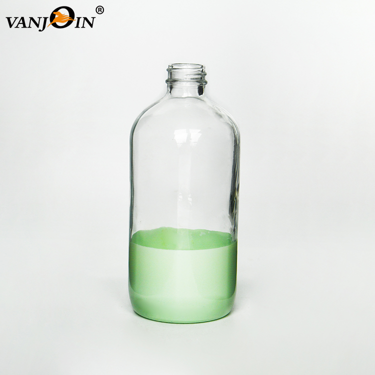 Customized Colored 500ml Round Glass Bottle with Pump Lid Aluminum Cap