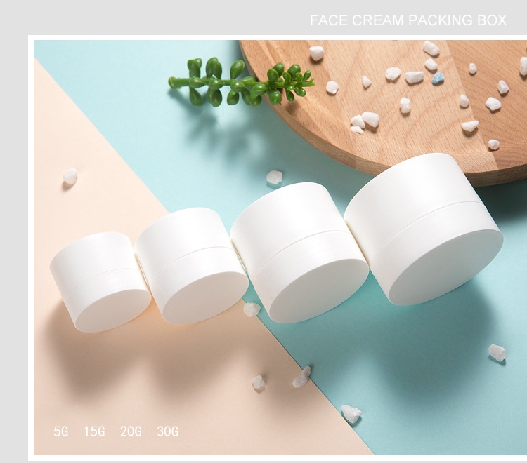 Customized Cosmetic Cream Plastic Jar 5g 15g 20g 30g 50g Frosted Jar For Eye Cream
